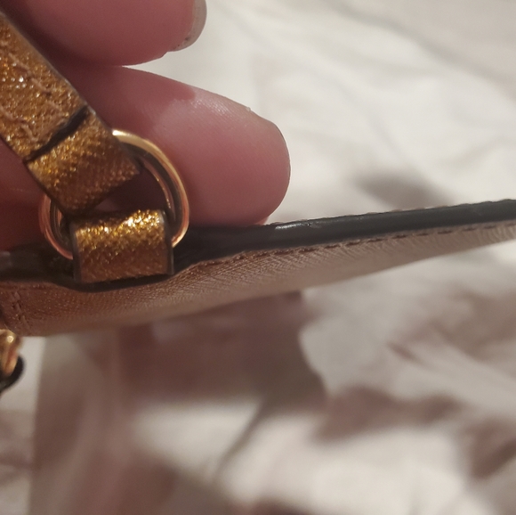 NWOT bronze MK wristlet - Picture 6 of 8